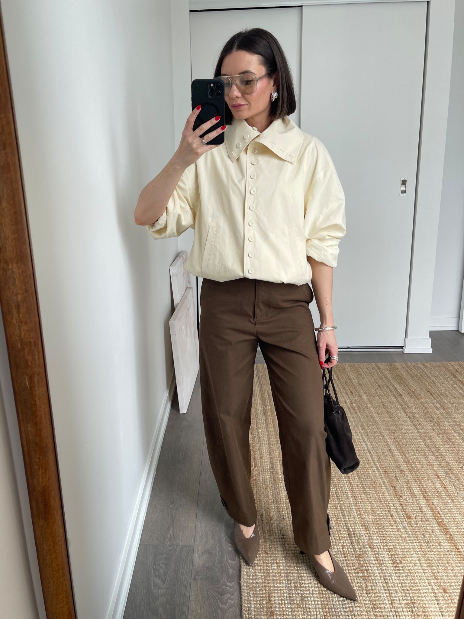 Jacket in S (also linked other options), pants in size 2

#LTKSeasonal #LTKootd