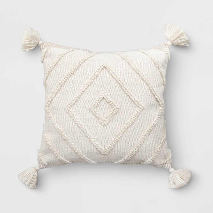 Diamond Tufted Outdoor Throw Pillow - Threshold™ | Target