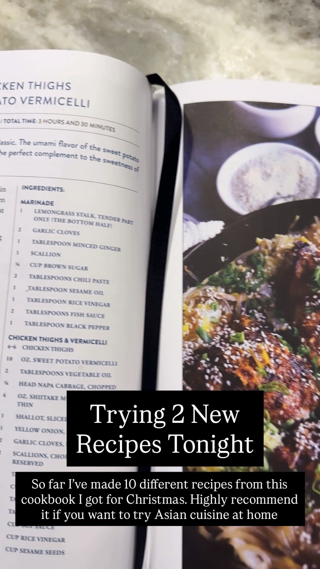 POV: opening my favorite cookbook and tonight’s dinner plans just got elevated 🍜✨
Making Korean chicken thighs, sweet potato vermicelli noodles, and a smashed cucumber salad. All from the ASIA cookbook I got for Christmas that has quickly become my go-to kitchen Bible for global flavors.

This book covers Chinese cooking, Japanese recipes, Korean cuisine, Thai food, and so much more. Perfect if you want to learn authentic Asian cooking at home without feeling overwhelmed. If you love home cooking, elevated everyday meals, global recipes, weeknight dinner inspiration, Asian food recipes, family meals, clean eating, real food ingredients, and cultural cuisine, this is a must-have for your kitchen library.

So good for busy moms, home chefs, and anyone wanting to bring restaurant-style Asian flavors into everyday life 🥢✨
Highly recommend if you’re ready to level up your home cooking game.

#LTKHome #LTKdayinmylife
