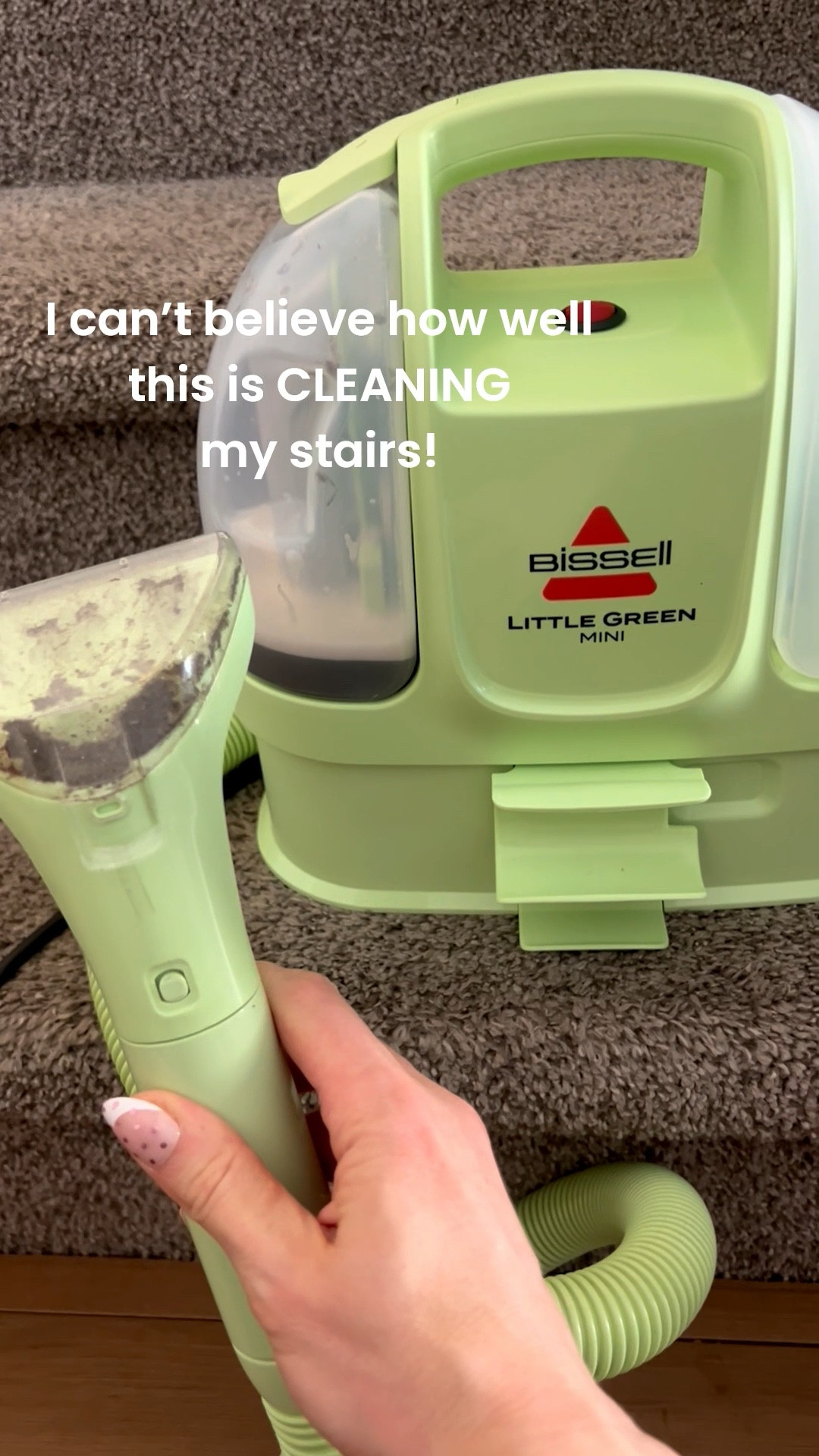 This is absolutely disgusting 🤣 but sharing is caring and apparently I neglected my stairs with my upright carpet cleaner but this mini one is PERFECT. For car upholstery, potty training, pet accidents, kids getting sick in the night, couch cleaning —
Using this for EVERYTHING. Time for spring cleaning! 🌸 

#LTKSpringSale #LTKspring #LTKHome