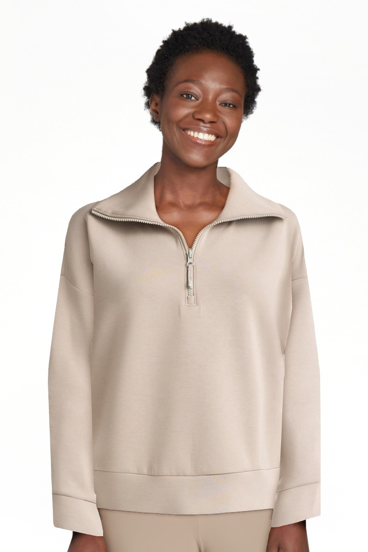 Avia Women's and Women's Plus ScubaKnit Quarter Zip Pullover, Sizes XS-4X | Walmart (US)