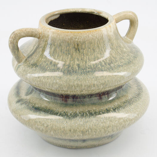 Green Pompeii Ceramic Vase 17x21cm | TK Maxx