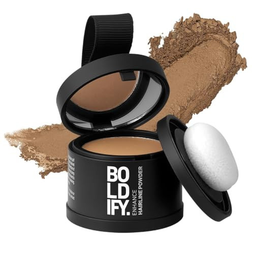 BOLDIFY Hairline Powder - Root Touch Up Hair Color for Gray Coverage - Bald Spot Concealing Hair Powder for Women & Men - 48-Hour Stain-Proof - Dark Blonde | Amazon (US)