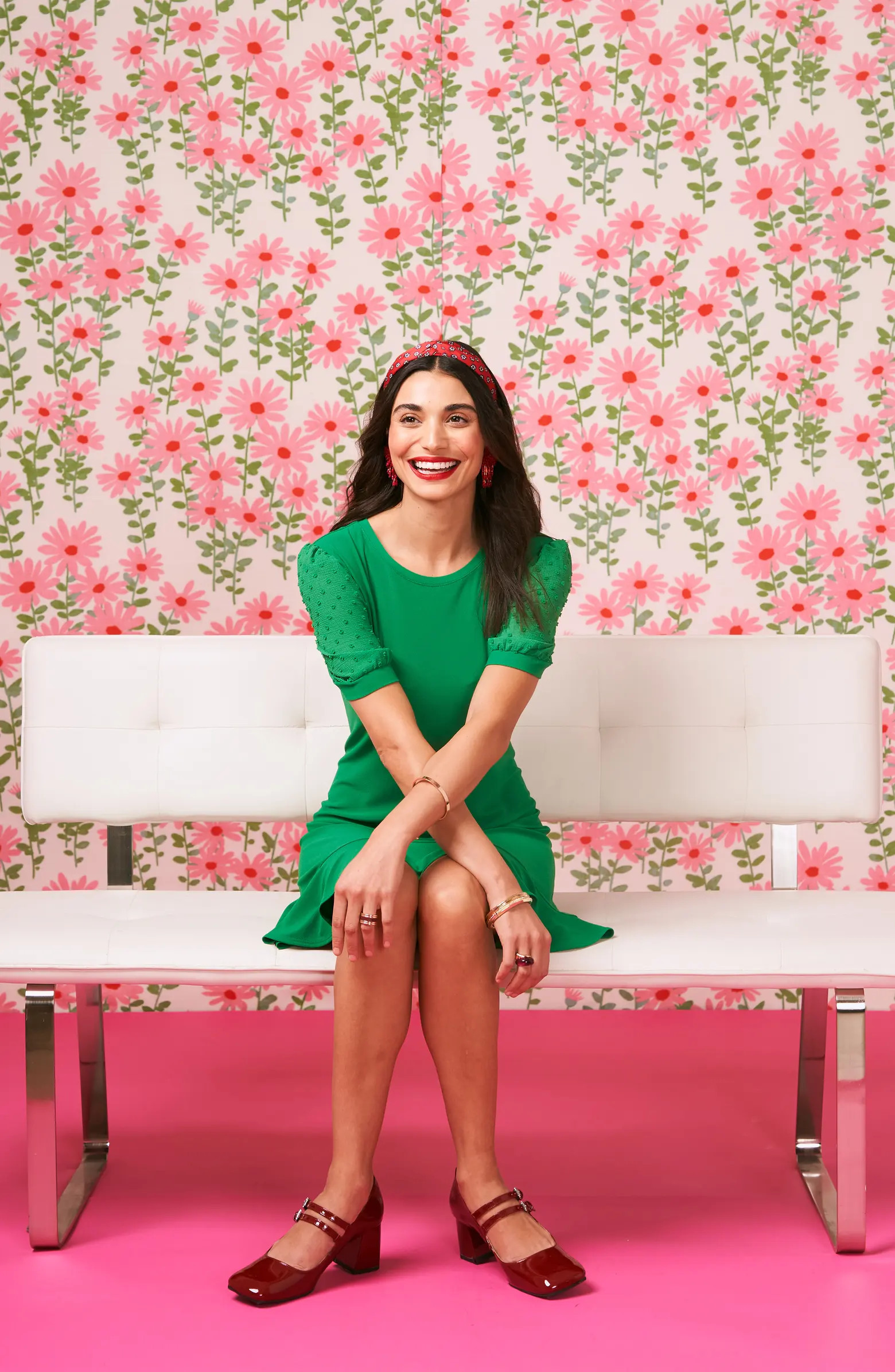 CeCe Clip Dot Puff Sleeve Dress | Nordstrom | Nordstrom