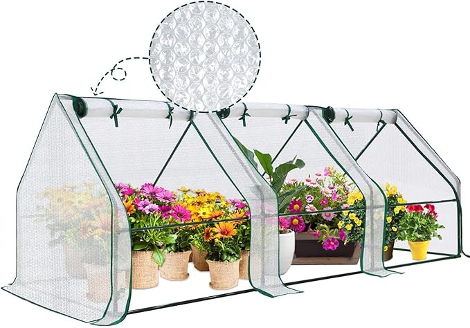 EAGLE PEAK Tunnel Greenhouse Garden Green House with Roll-Up Zipper Doors, Portable 96"x36"x36", ... | Amazon (US)