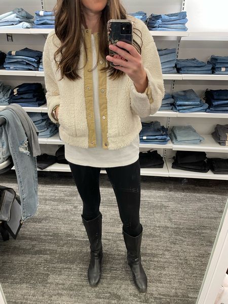 Love this Sherpa quilted jacket! It’s so cozy and warm. 

#falloutfits #targetstyle #winteroutfits #sherpajacket 

#LTKstyletip #LTKHoliday #LTKfindsunder50