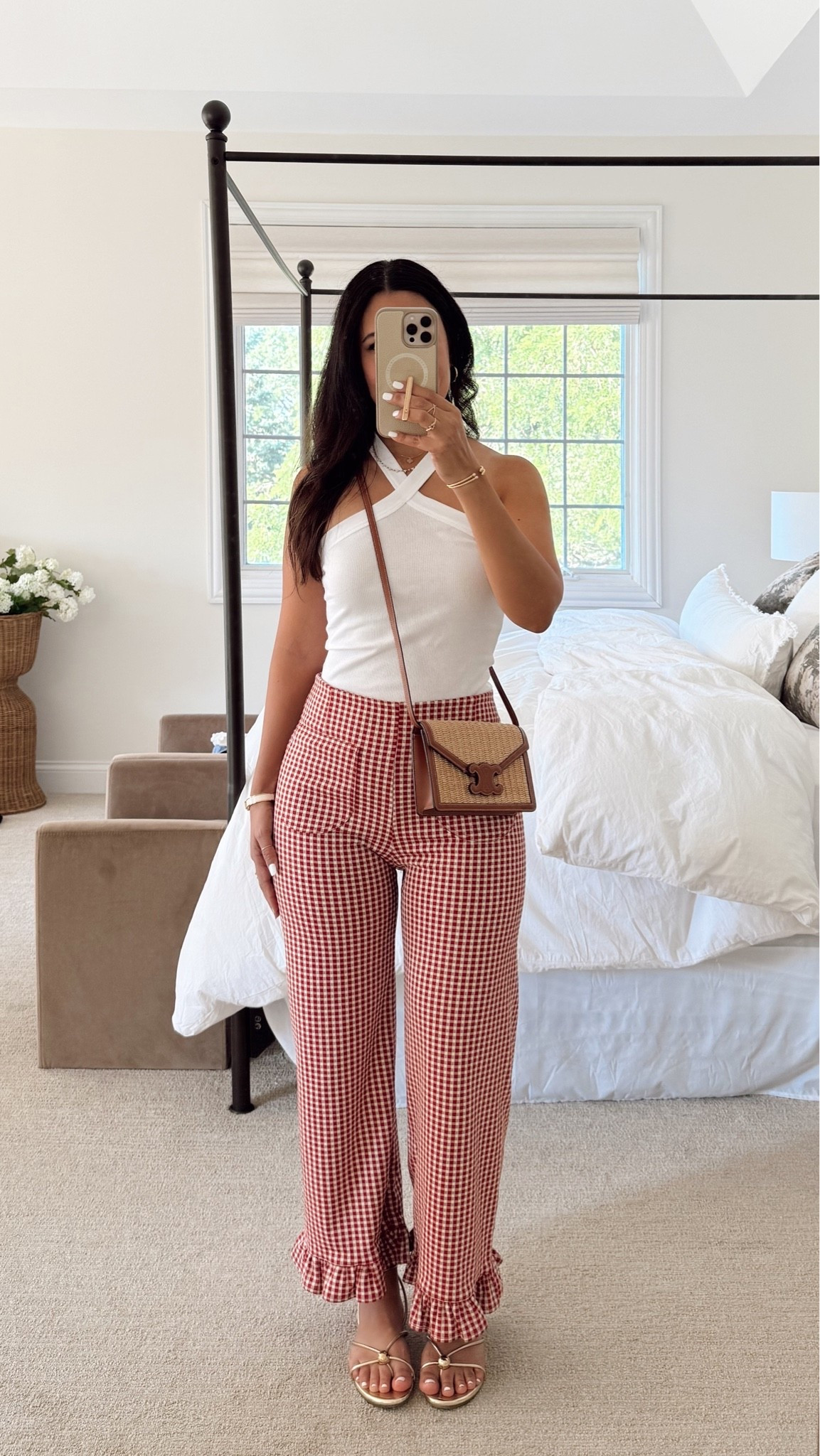 Outfit of the day today! Just got these pants! Love them so much, size down (runs big). Top is true to size!

#LTKHome #LTKootd #LTKmomlife