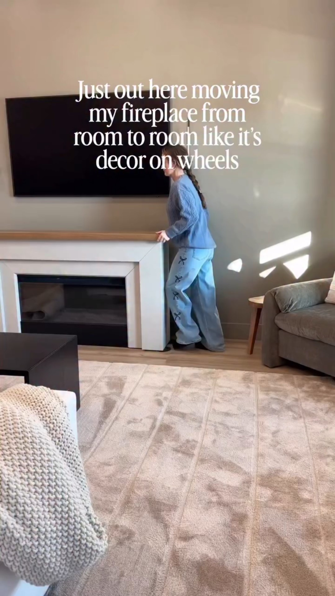 Electric fireplace 🖤🖤

#LTKOver40 #LTKSeasonal #LTKHome