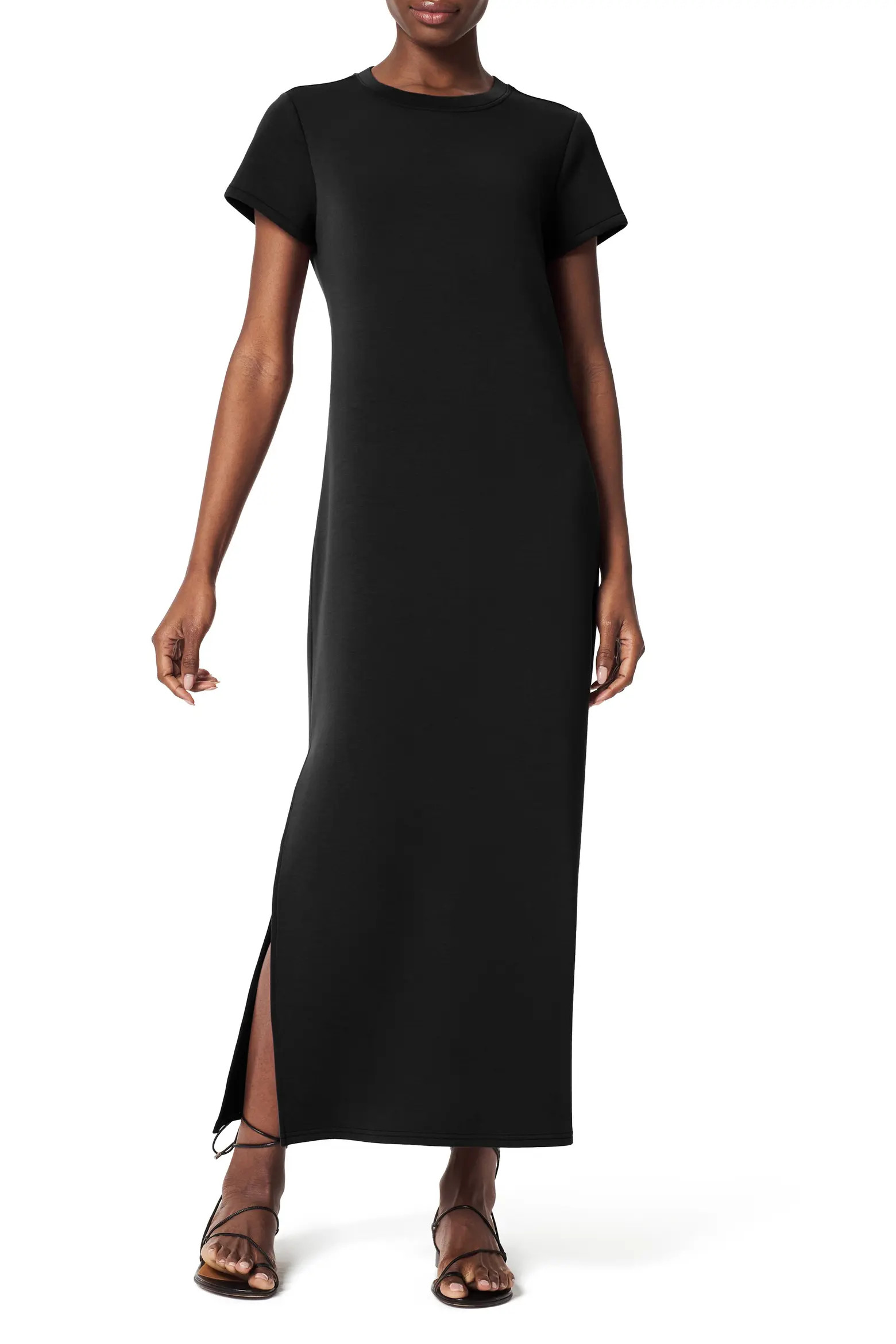 SPANX® AirEssentials Stripe Side Slit Maxi Dress (Women) | Nordstrom | Nordstrom