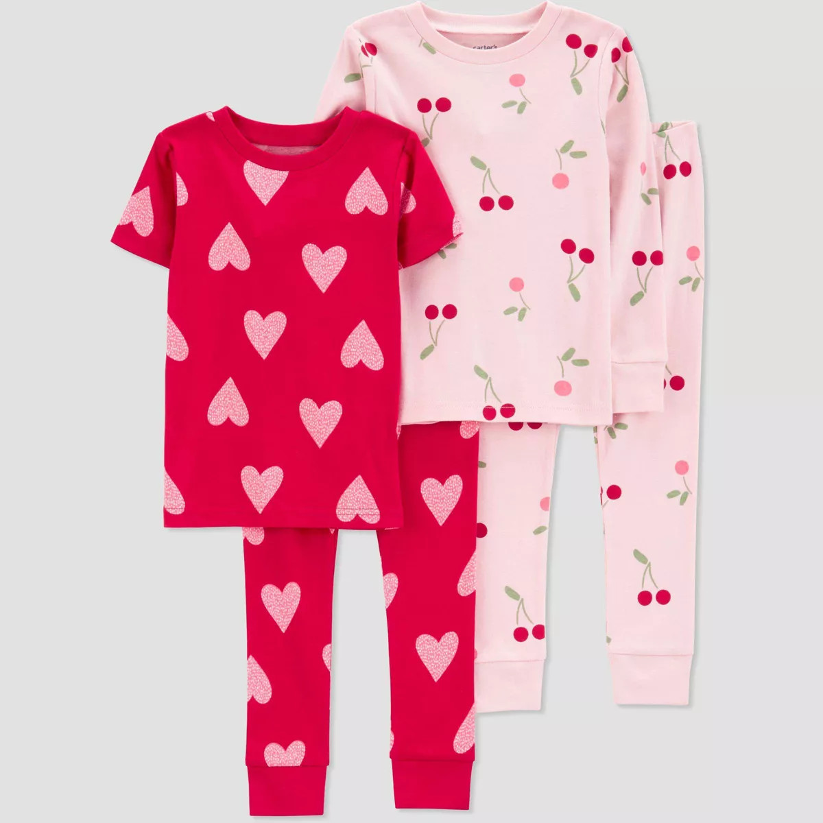Carter's Just One You® Toddler Girls' 4pc Cotton Pajama Set | Target
