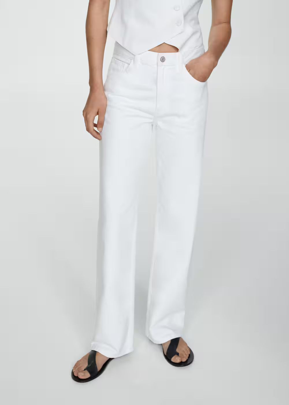 Mid-rise straight jeans -  Women | Mango USA | MANGO (US)