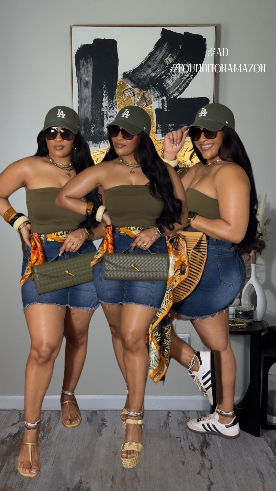 Here’s an easy, cute spring daytime outfit that won’t have you melting outside babe! This denim skirt is super stretchy and I love the way it fits…not too long , not too short! I paired it with this olive tube top that I tucked into my skirt (short torso girlie) 
Also…Head scarfs will be an added accessory all spring and summer! @amazon #ad #founditonamazon

Everything: Medium 


#LTKdayinmylife #LTKgrwm #LTKootd