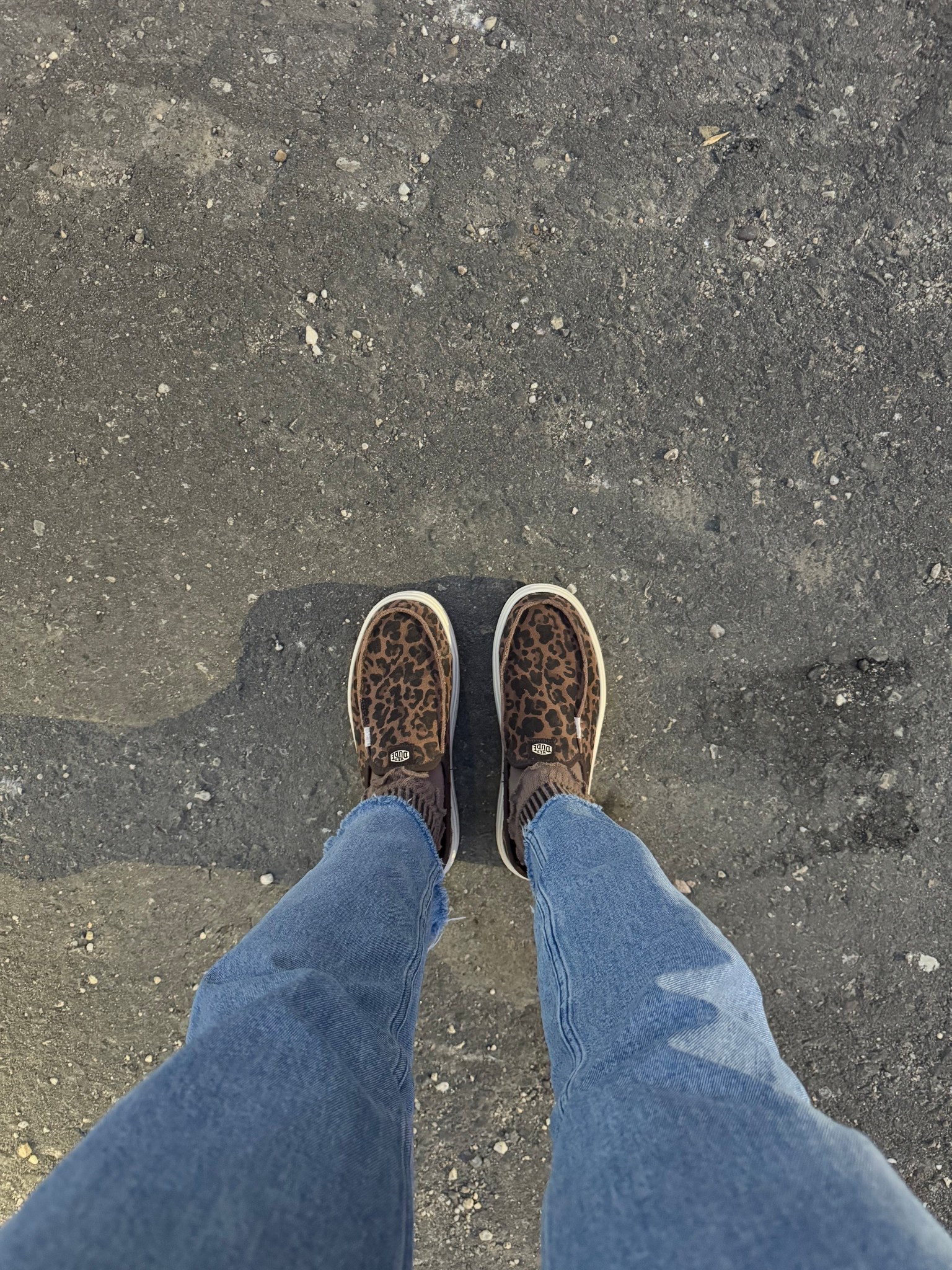 My fave slides in a cheetah print!! Wearing a 9 