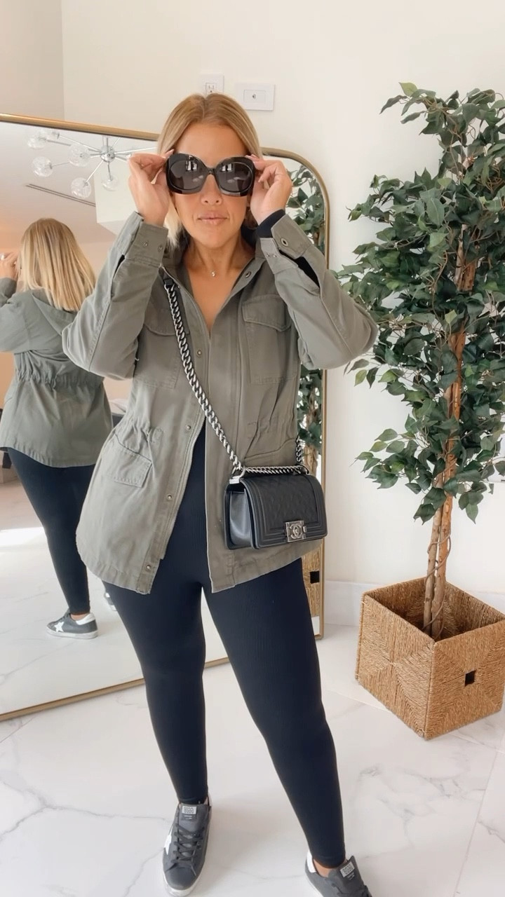 Amazon onesie, lululemon onesie, fall outfit, fall fashion, utility jacket, military jacket, green jacket, golden goose sneakers, black golden goose, fall sneakers, Chanel boy bag, Chanel bag, Chanel flap bag, fall bag, trendy bag, designer bag 

#LTKstyletip #LTKGiftGuide #LTKSeasonal