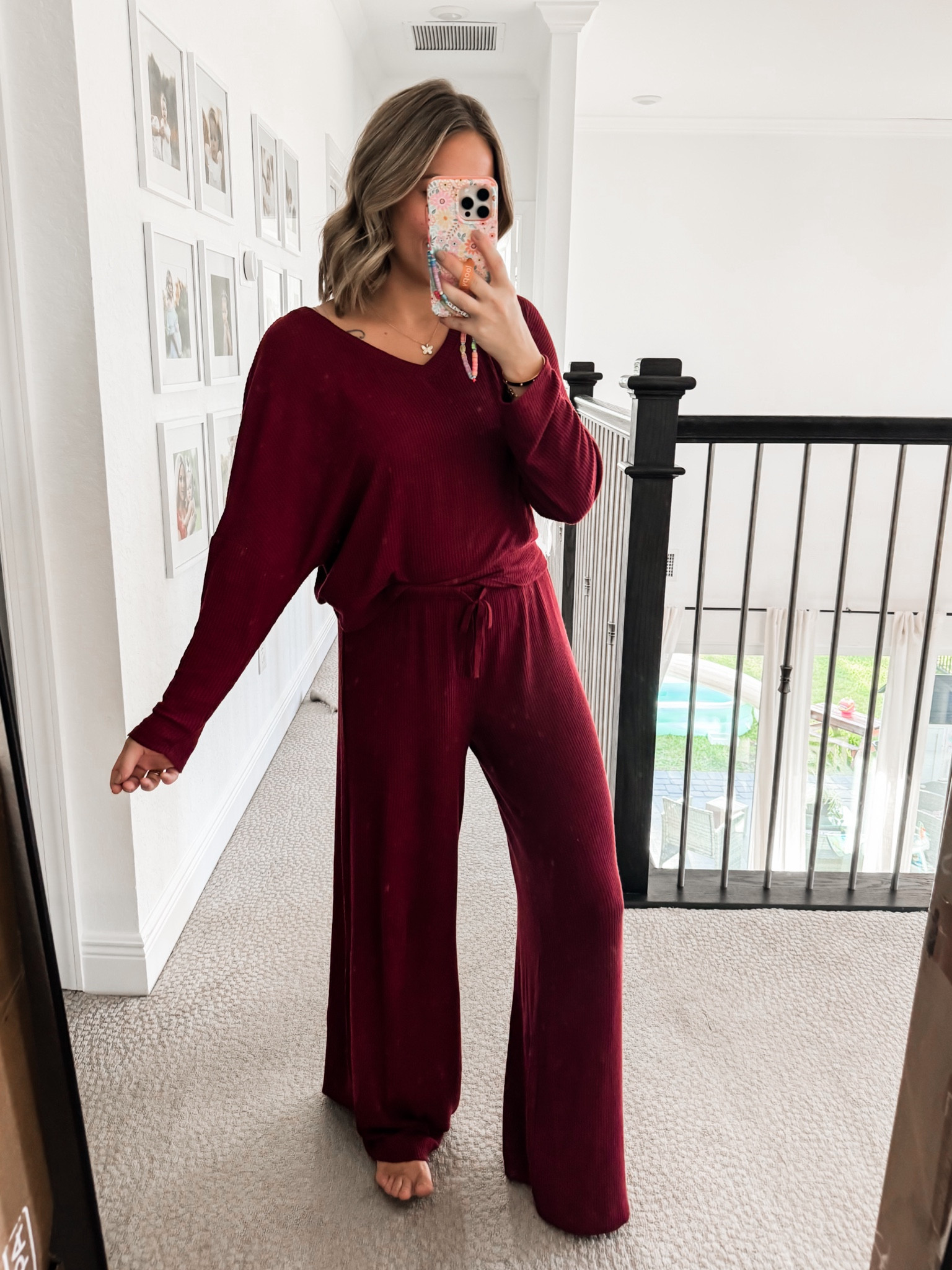 Red season ❤️ on sale $17 each right now! wearing size small in top // xs in bottoms 

#LTKSeasonal #LTKFindsUnder50 #LTKStyleTip