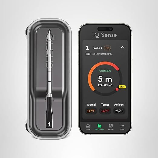 CHEF iQ Sense [2025 Model] | Smart Wireless Meat Thermometer | Ultra-Thin Probe | WiFi Unlimited ... | Amazon (US)