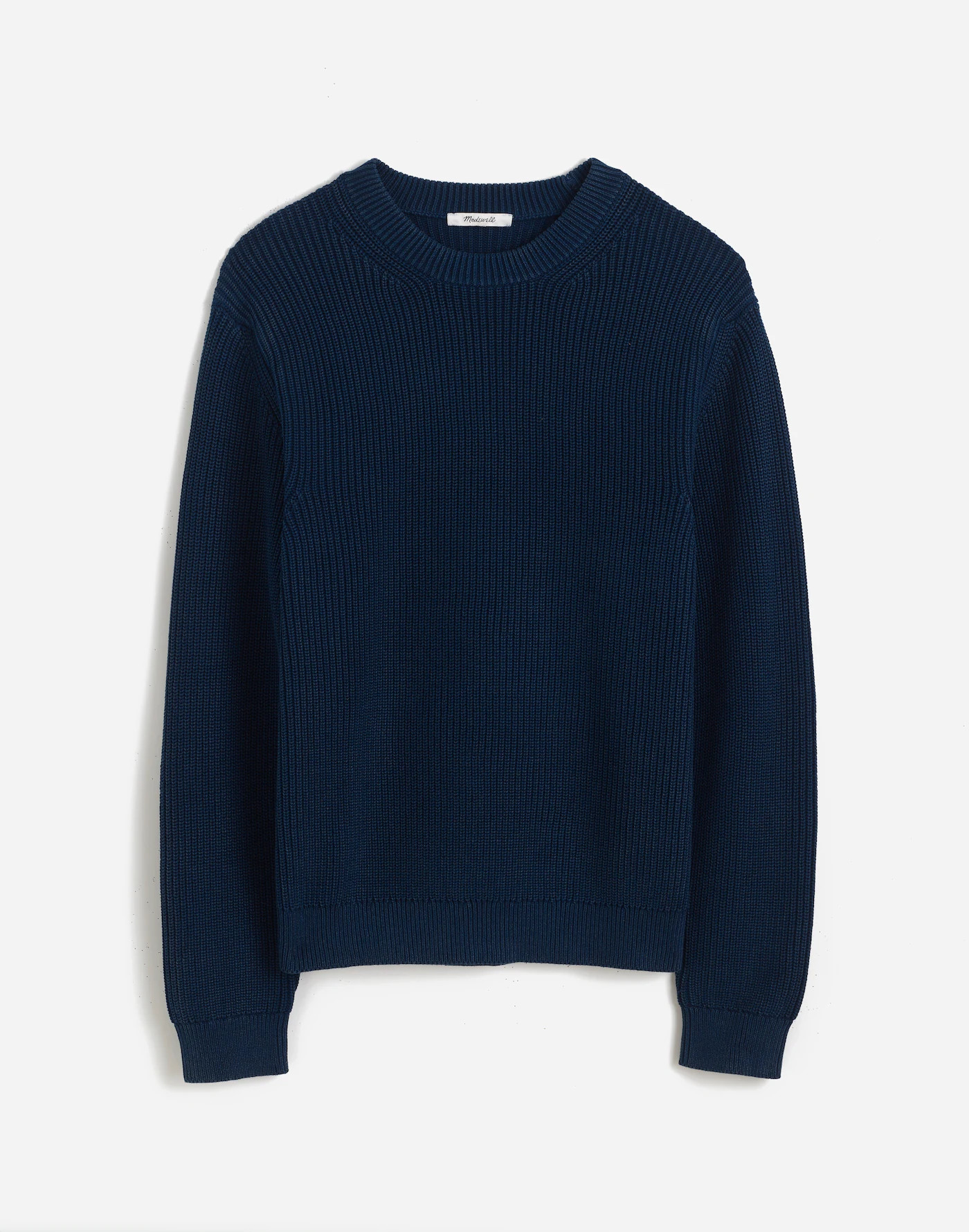 Cotton Shaker Stitch Crewneck Sweater | Madewell