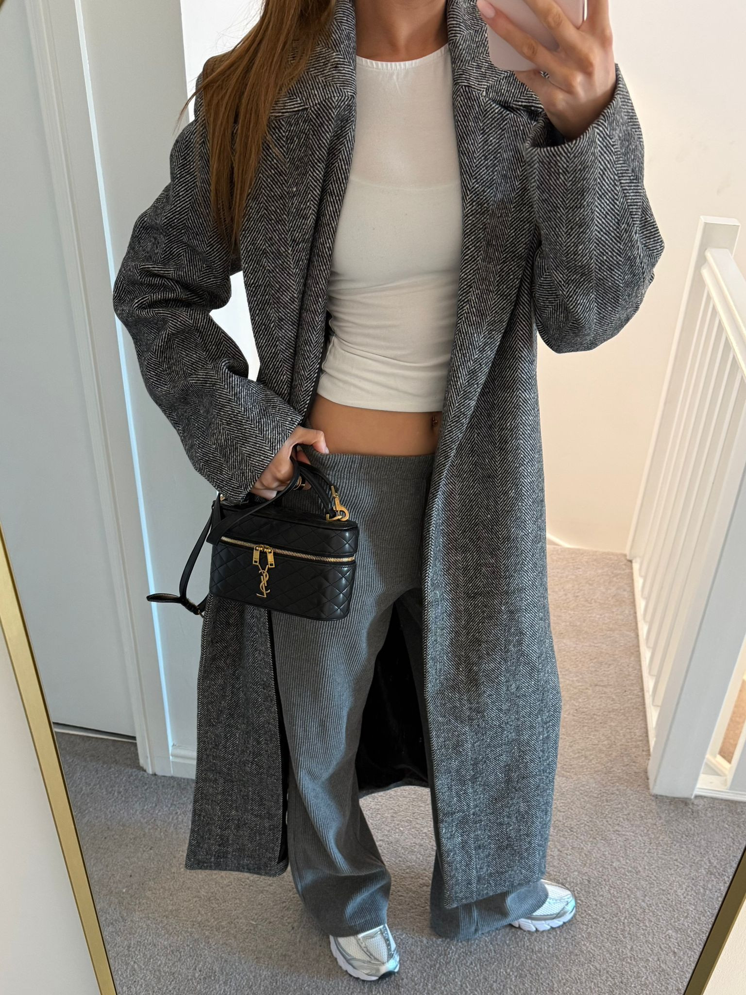 OOTD

loungwear, soft trousers, white t shirt, wool coat, trench coat, spring style, spring outfit, city break outfit 

 #LTKuk #LTKspring #LTKshoes