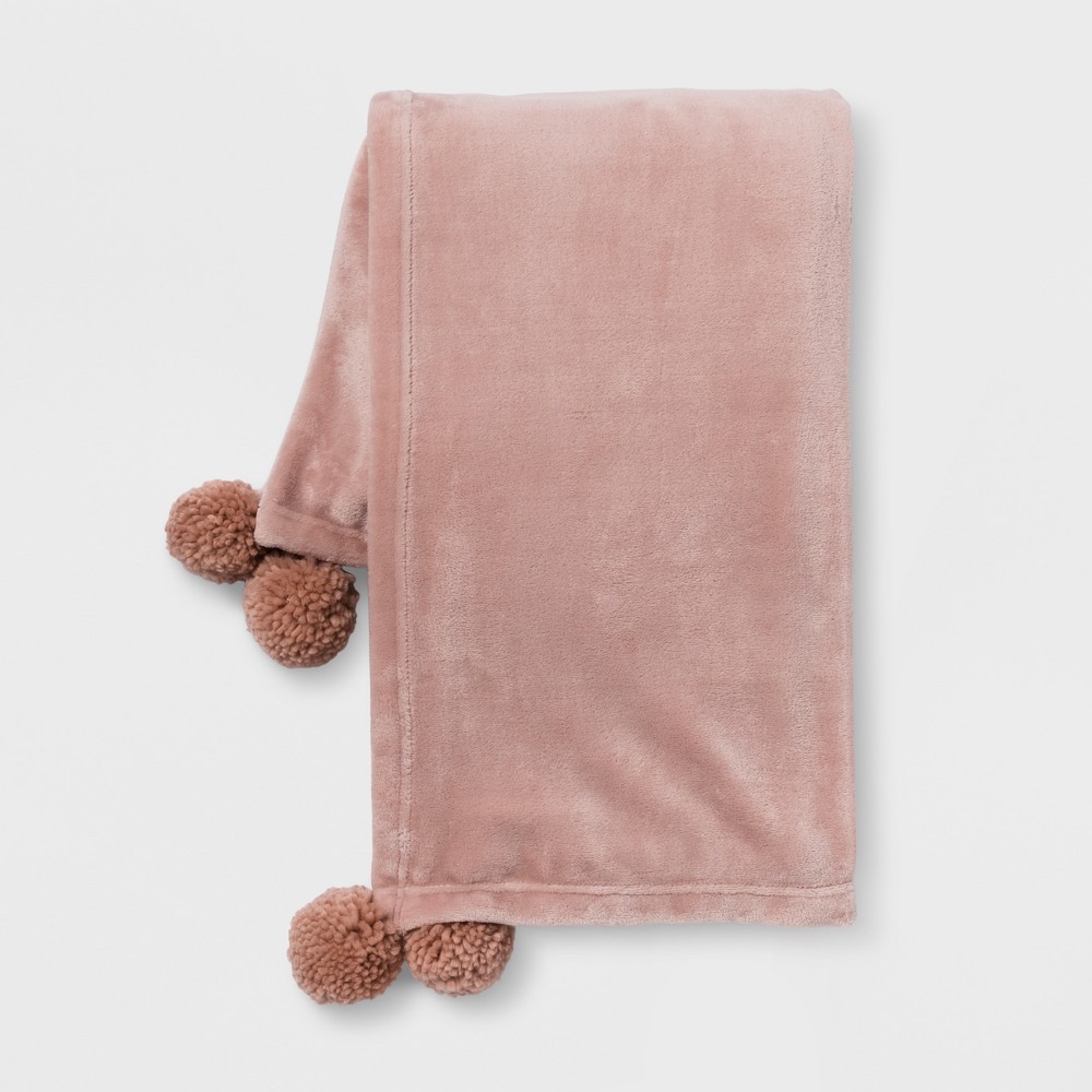 Pink Pom Plush Throw - Room Essentials | Target