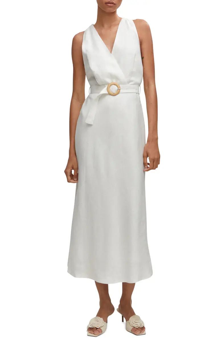 Belted Linen Dress | Nordstrom