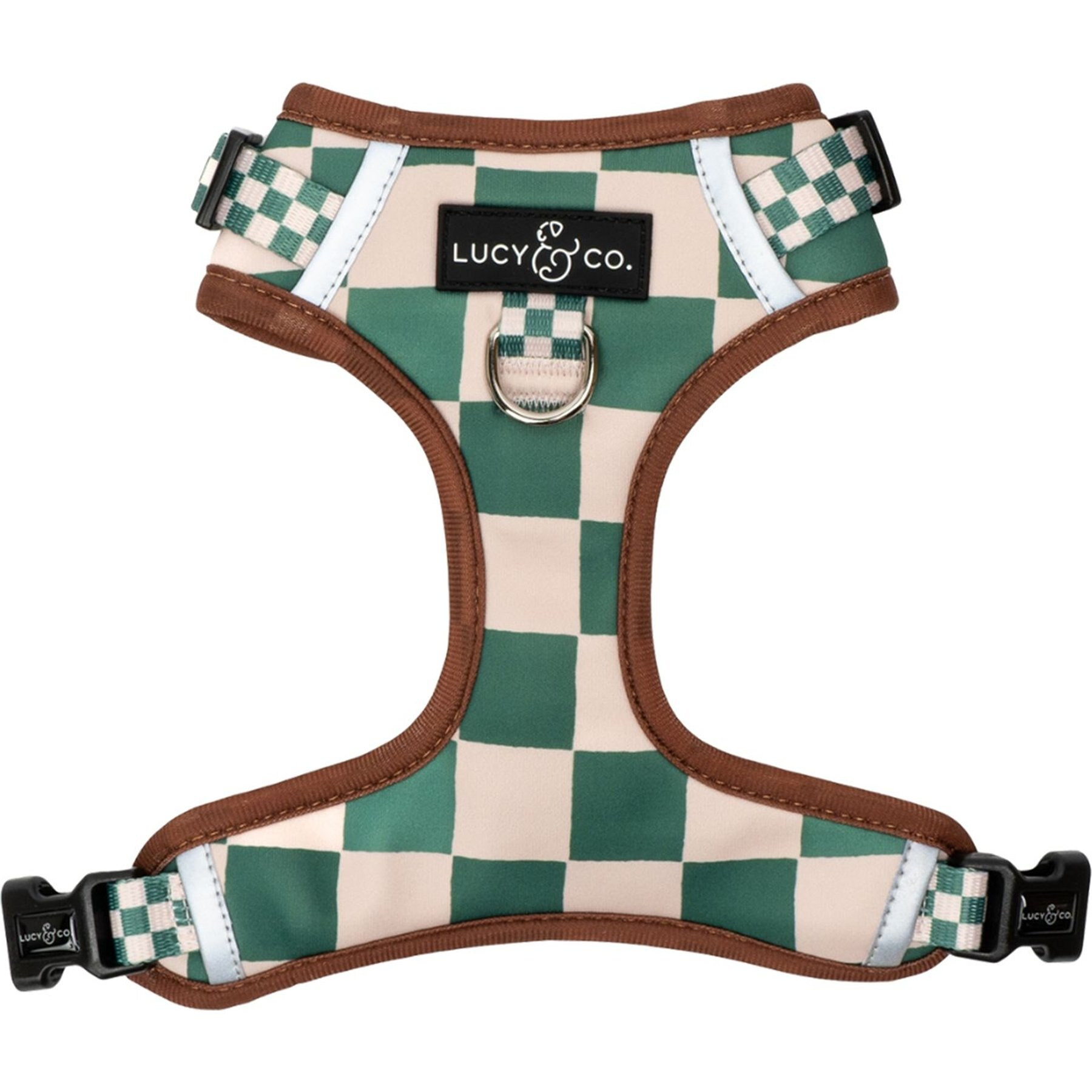LUCY & CO. The You're a Square No-Pull Dog Harness, Green, X-Large: 23 to 32-in chest - Chewy.com | Chewy.com