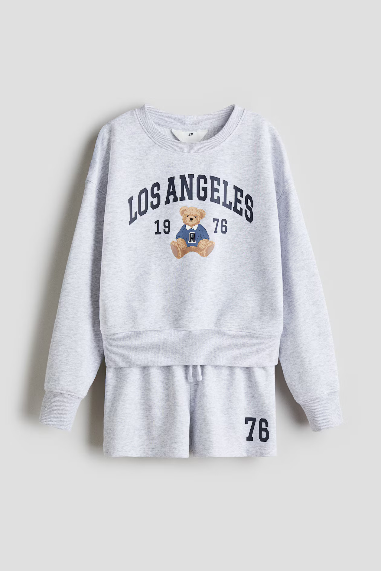 2-Piece Sweatshirt and Shorts Set | H&M (US + CA)