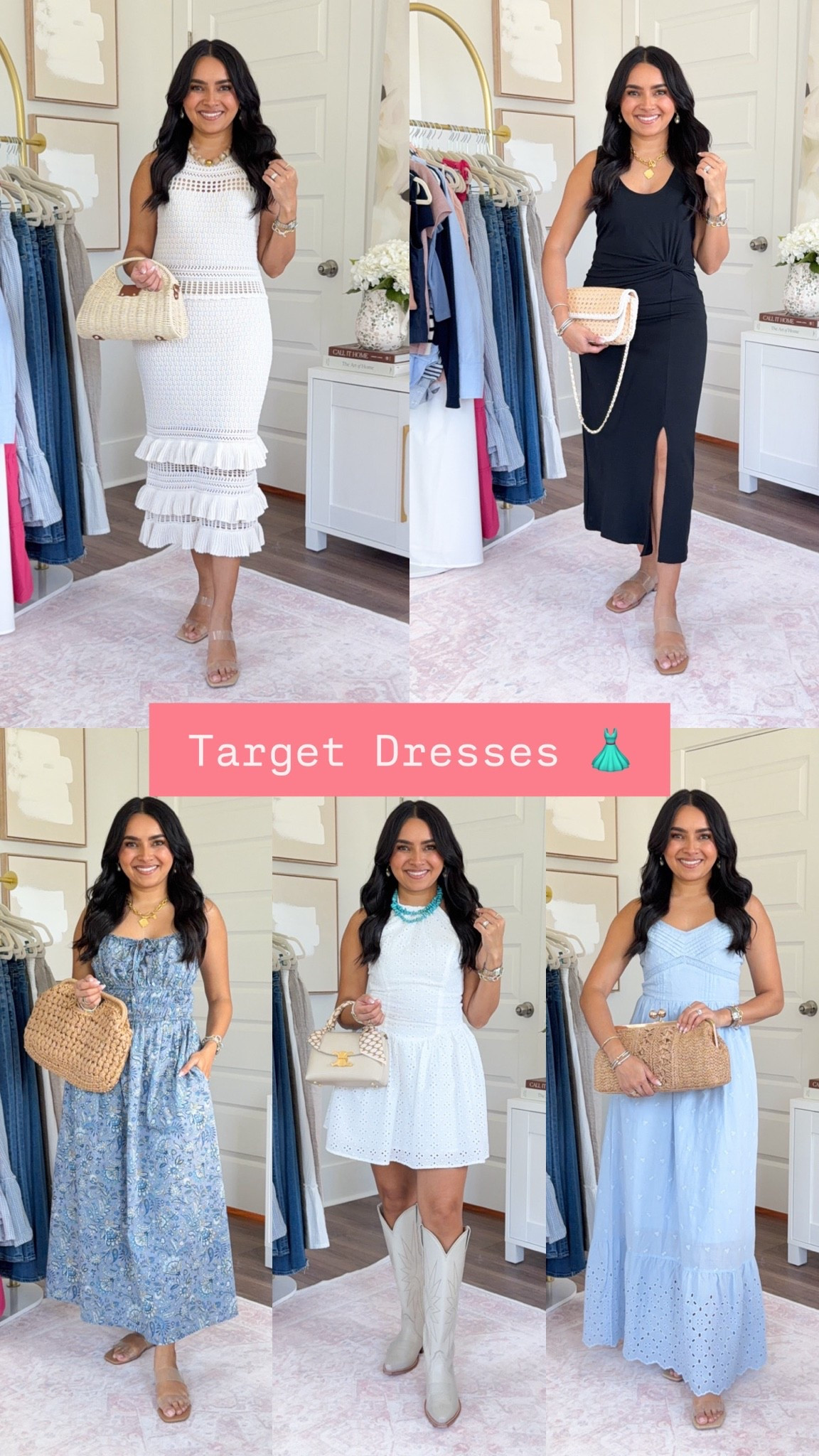 Target Dresses!
For reference: I’m 5’0, petite, 32b bra size, and 2/26 in bottoms, pear shaped. 
*Everything I share is unaltered! TTS means true to size. Between size 5-6.5 in shoes

Dresses size xs, White halter dress size xxs
Flat sandals size 5.5 TTS
Heels size 5 TTS


Summer Outfits
Concert Outfits
Summer dresses
Vacation outfits beach

#LTKPetite #LTKootd #LTKgrwm