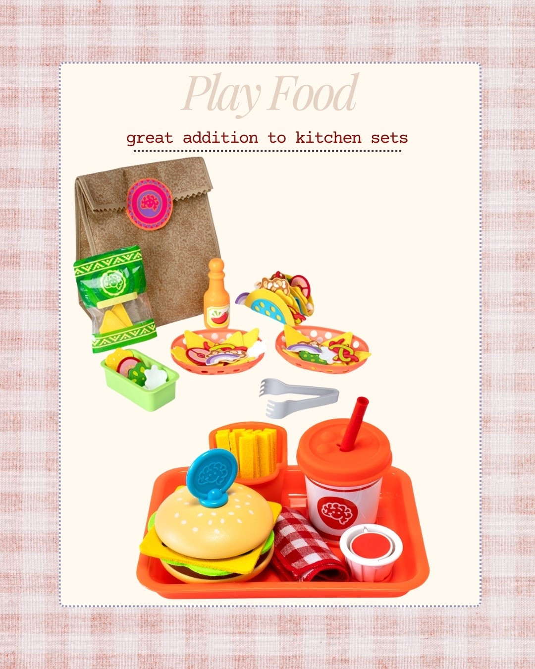 Pretend food 

#LTKBaby #LTKKids #LTKGiftGuide