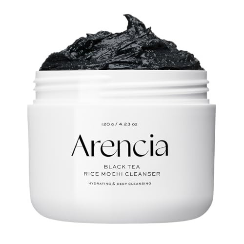 Arencia Black Tea Rice Mochi Face Cleanser, Deep-Cleansing, Pore Care, Sebum Control, Oily Skin 120g (4.23 oz) | Amazon (US)