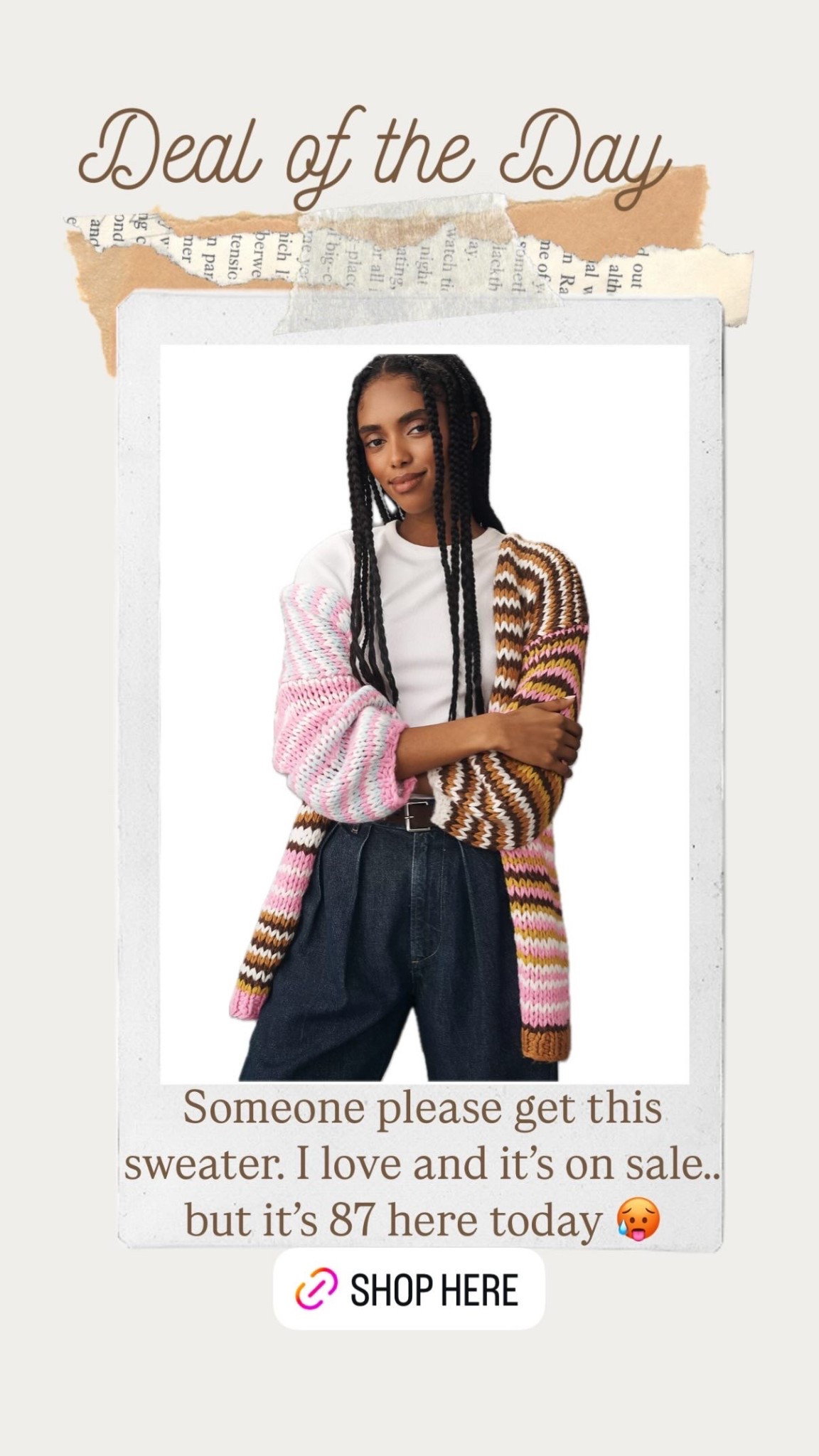 Daily deal Anthropologie sale striped cardigan cozy sweater 

#LTKSaleAlert