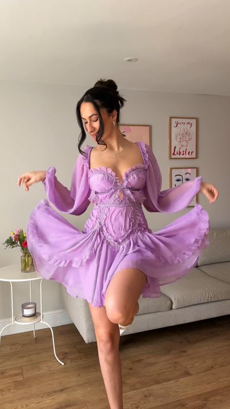 please someone invite me to a summer wedding so I can wear this beauty ✨

you guys absolutely loved the khaki version this dress so you best believe it went STRAIGHT in my basket then second I saw this GORG lavender shade 🥹💜

The sleeves, the ruffles THE corset are just 🤌🏼

There’s also lots of sizes for once!! But be quick because I have a feeling it’ll sell out QUICK 

#weddingguest #weddingguestdress #weddingguestoutfit #summerdress
#minidress #corsetdress #longsleevedress #occasiondress #asosdesign #frilldress

#LTKwedding #LTKeurope #LTKSeasonal