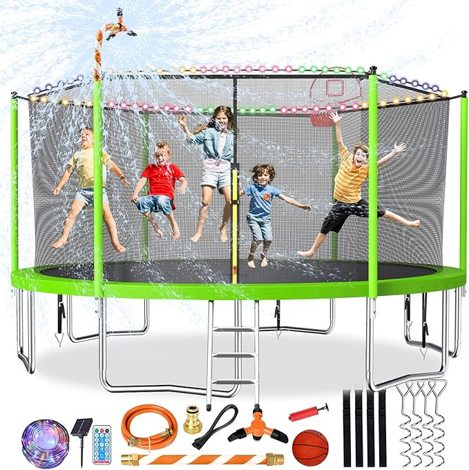 Lyromix 12 14 15 16FT Trampoline, Large Recreational Trampoline for Kids, Outdoor Trampoline with... | Amazon (US)