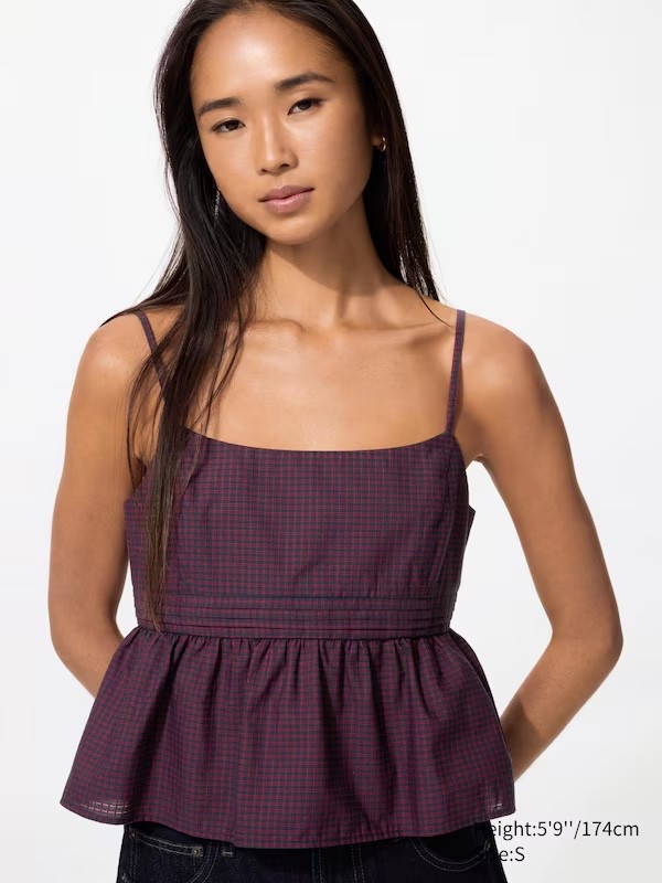 Uniqlo Cotton Dobby Camisole, sleeveless top, summer top, spring top, casual, layering

#LTKSeasonal #LTKSaleAlert