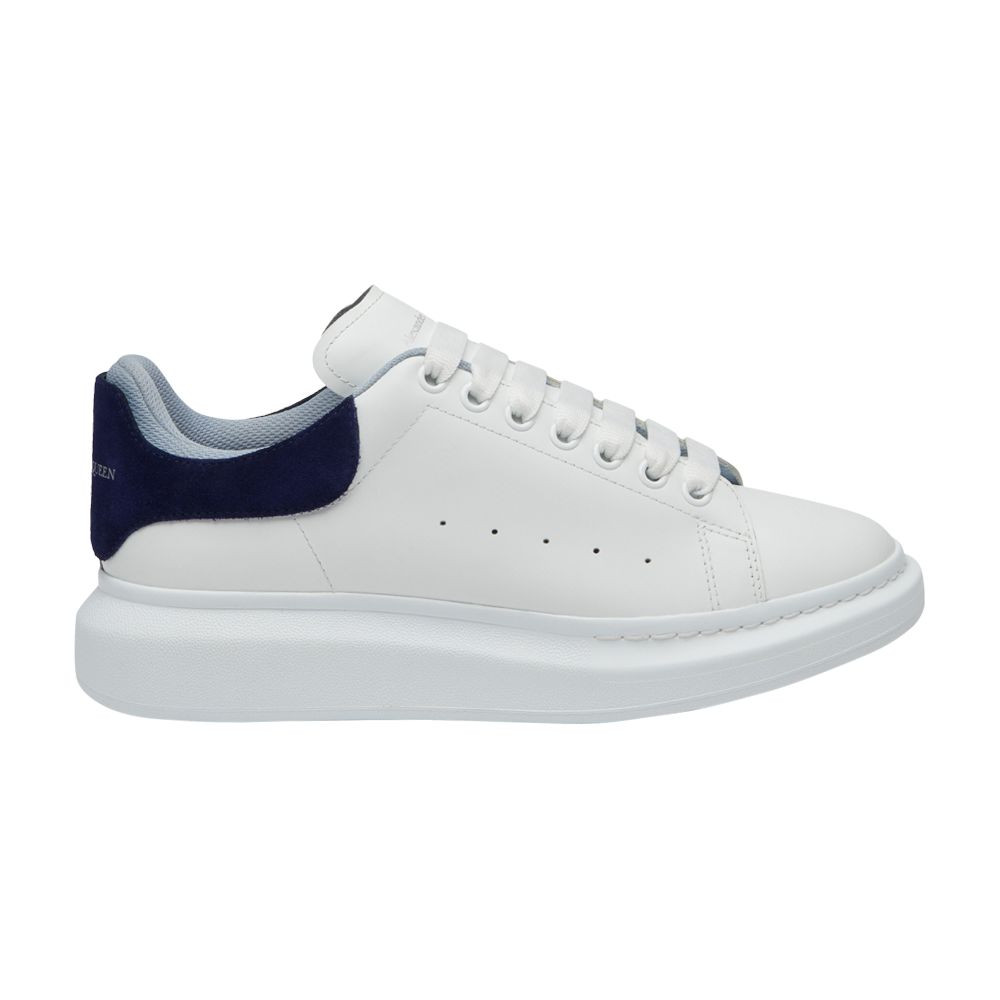Alexander McQueen Oversized Sneaker 'Double Heel Tab - Navy Light Blue' | White | Men's Size 43.5 | GOAT