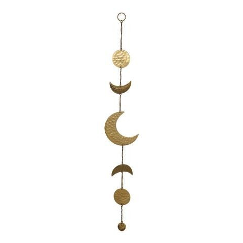 Gold Metal Moon Phases Hanging Decor | World Market