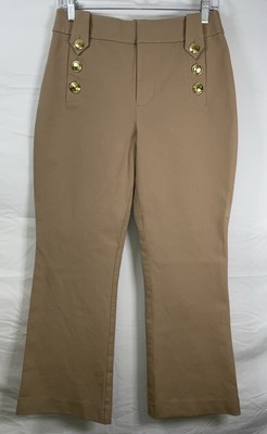 NWOT Women’s Lilly Pulitzer Parrish High Rise Crop Flare Pants - Tan - Size 8 | eBay US