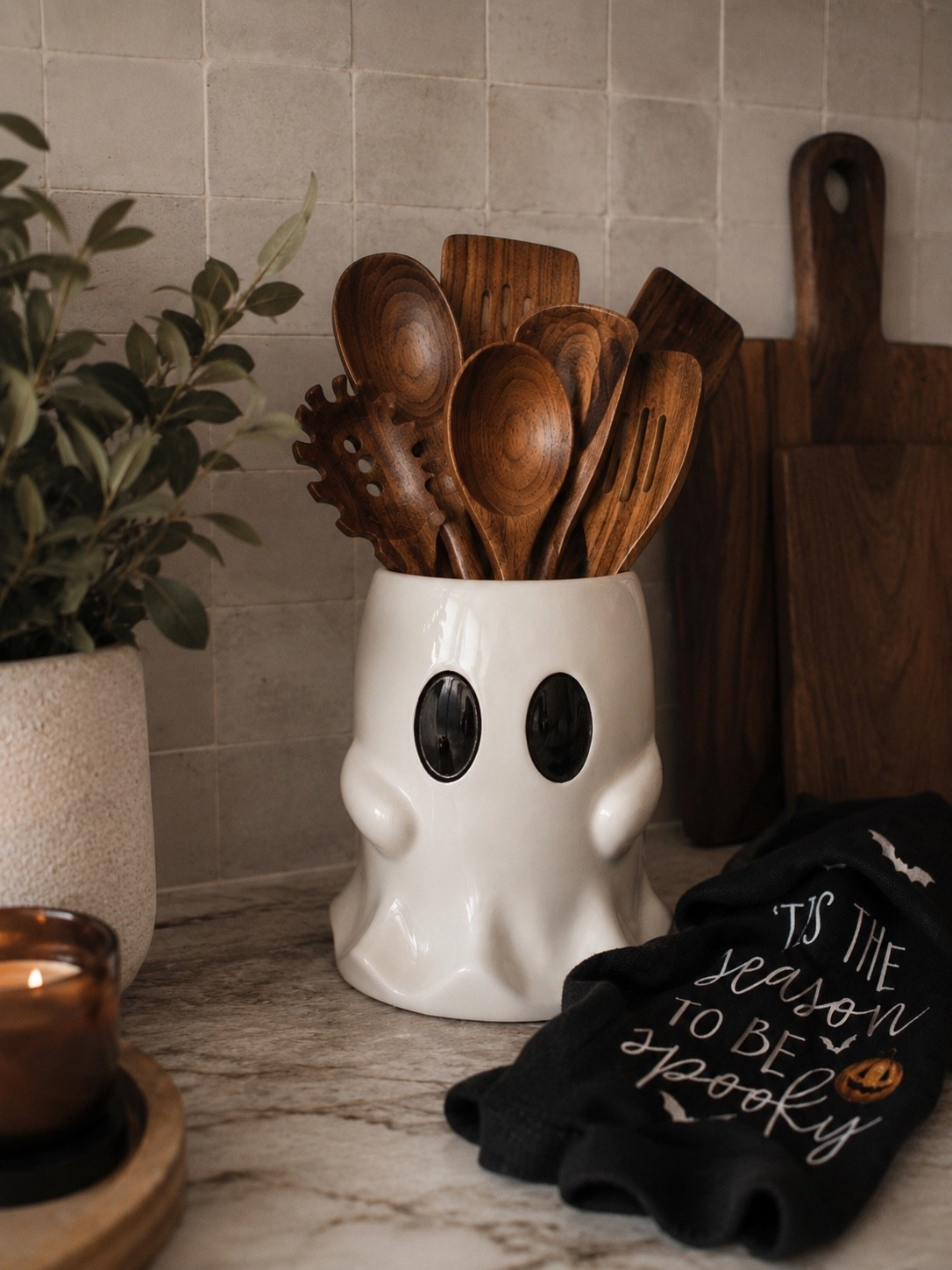 AMAZON HALLOWEEN KITCHEN DECOR

Follow @farmtotablecreations on Instagram for more home finds and styling inspiration.

Sometimes it’s the smallest seasonal touches that make a home feel extra cozy. This adorable ghost utensil holder, paired with warm wooden utensils and a festive kitchen towel, adds just the right amount of Halloween charm while keeping a timeless, elevated look. Perfect for styling your countertop all season long.

#AmazonHome #HalloweenDecor #KitchenDecor #LTKHome #CozyHome

#LTKHome #LTKSaleAlert #LTKSeasonal