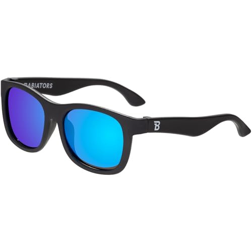Babiators Blue Series Polarized UV Protection Children's Sunglasses, Dark Blue Mirror - Ages 3-5Y | Amazon (US)