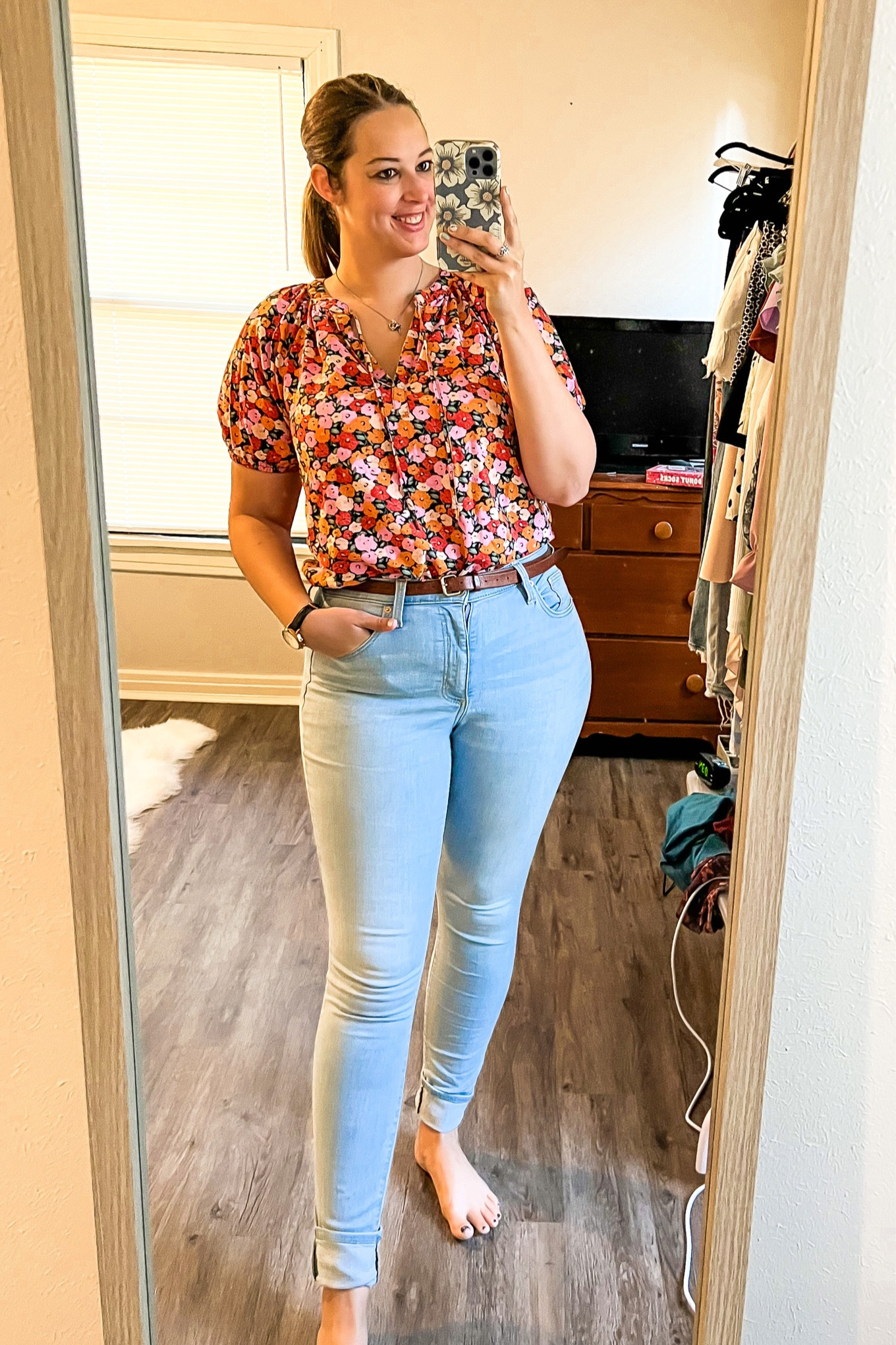Thursday 6.29.23 ootd - loft floral puff sleeve blouse (medium) and target universal thread high rise skinny jeans (8 long)

Midsize, midsize outfit, size 10, size 10 outfit, outfit inspo, work outfit, casual Friday, affordable outfit, casual outfit, summer outfit 

#LTKFind #LTKstyletip #LTKworkwear