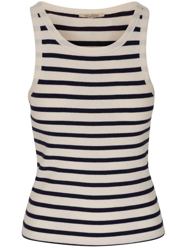 Nili Lotan Jennifer Ribbed Tank Top - Farfetch | Farfetch Global