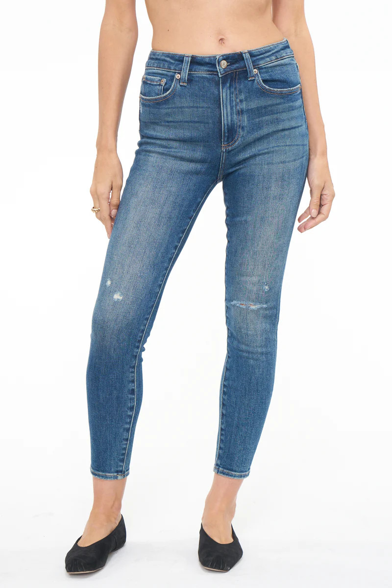 Aline High Rise Skinny - Plaza Distressed | Pistola Denim