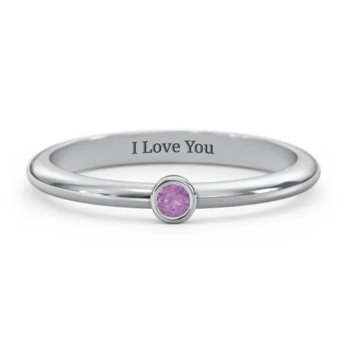 Classic Bezel Set  Ring | Jewlr
