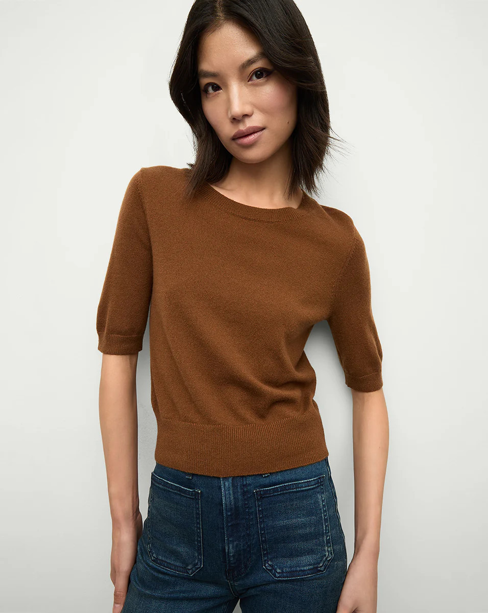 Veronica Beard Shana Cashmere Sweater Whisky | Veronica Beard