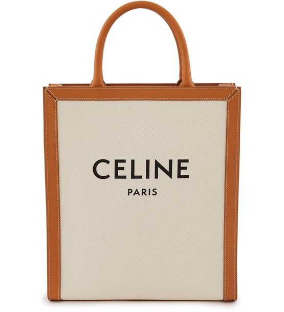CELINESmall Vertical Cabas Celine in Canvas With Celine Print and Calfskin | 24S (APAC/EU)
