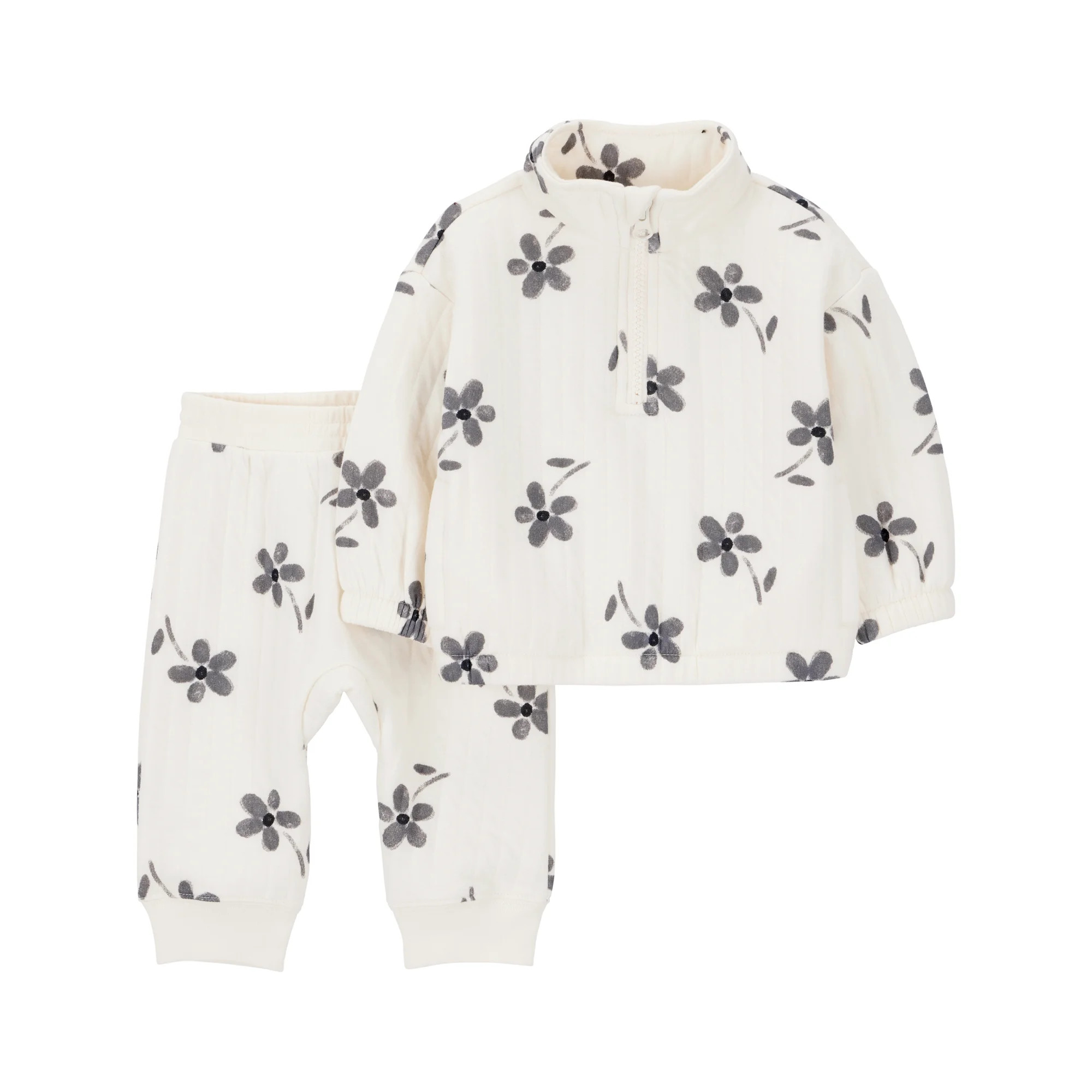 Carter's Child of Mine Baby Girl Outfit Set, 2-Piece, Sizes 0/3-24 Months - Walmart.com | Walmart (US)