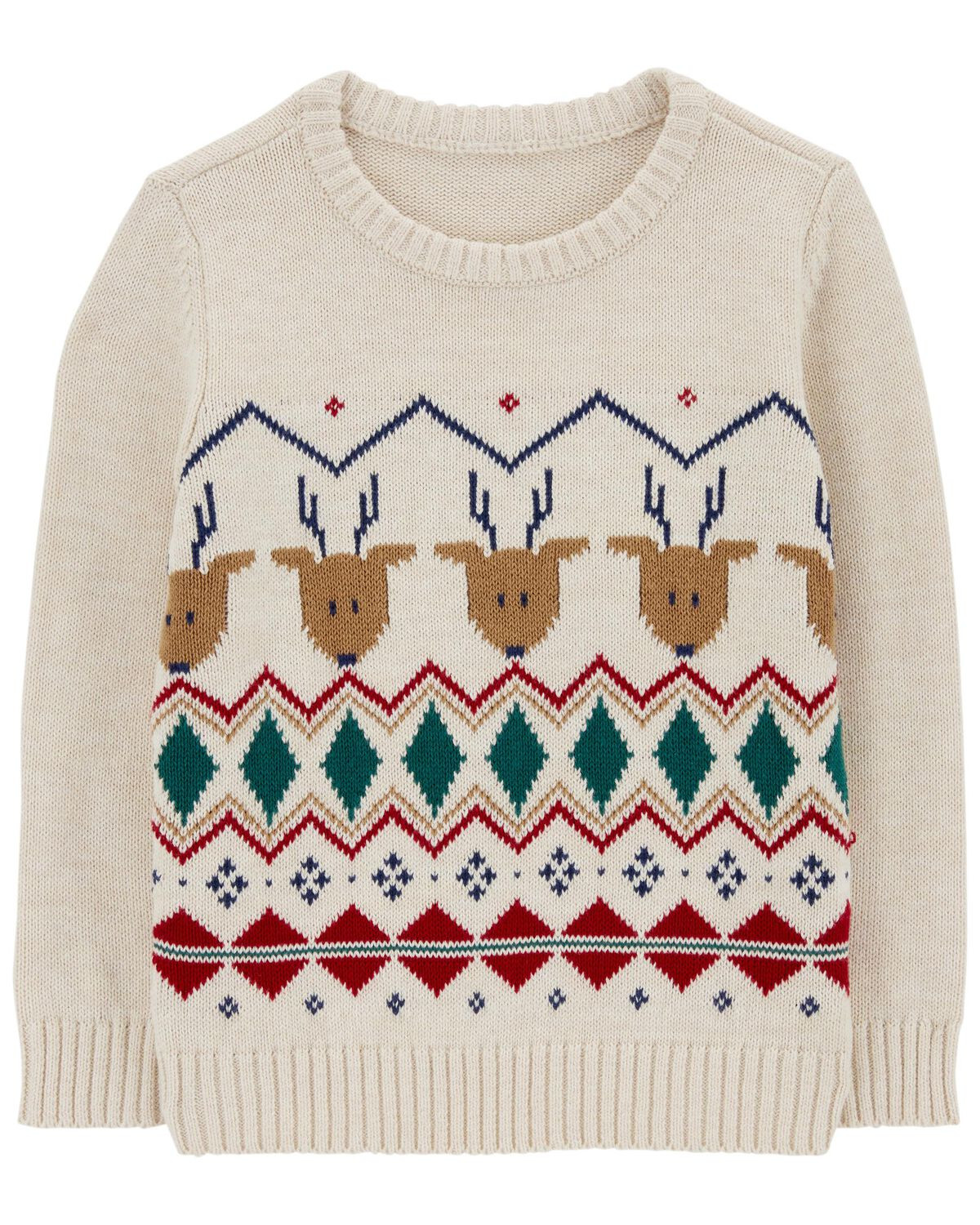 Toddler Fair Isle Cotton Sweater - Carter's | Carter's | Carter's