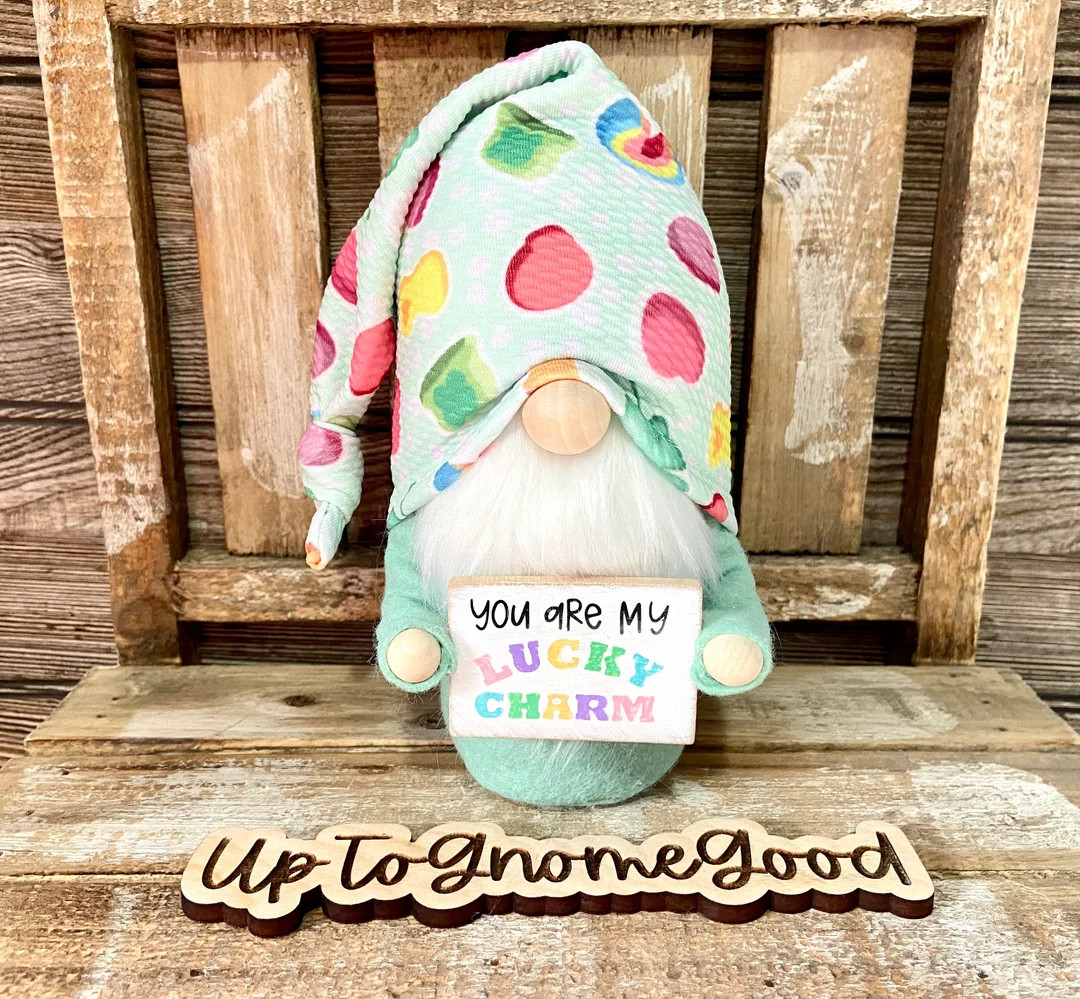 Lucky Charm Gnome/st Patricks Day Gnome - Etsy | Etsy (US)