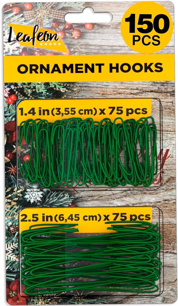 150 Pack Ornament Hooks for Christmas – Essential Christmas Ornament Hangers – Perfect Xmas O... | Amazon (US)