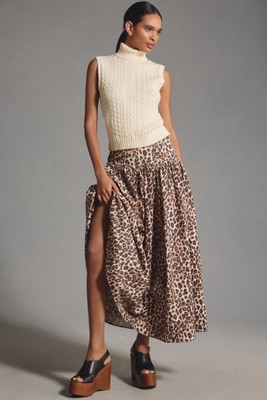 Mare Mare x Anthropologie Basque-Waist Maxi Skirt | Anthropologie (US)
