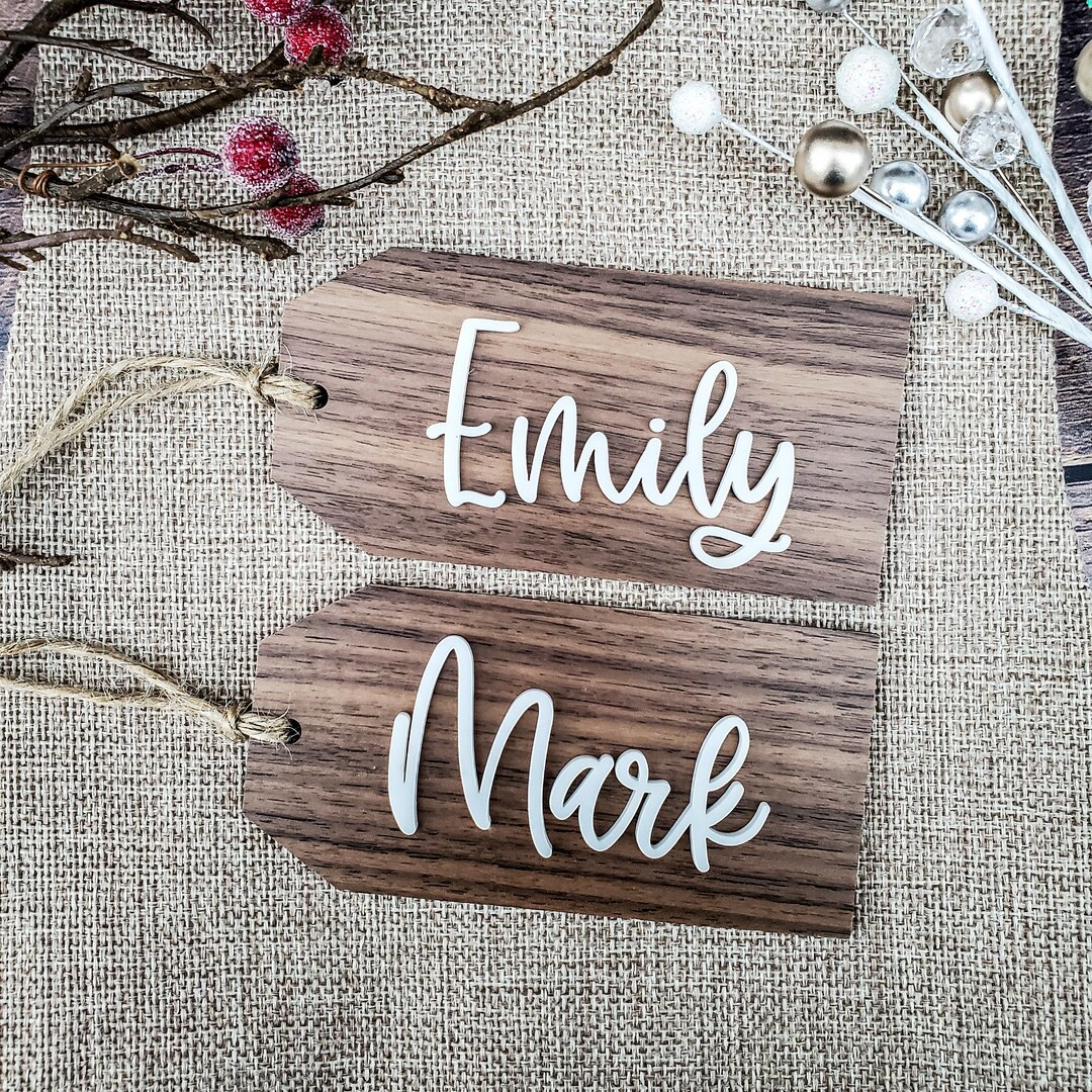 Christmas Stocking Tags Personalized Wood Stocking Tags - Etsy | Etsy (US)